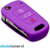 Kia SleutelCover - Paars / Silicone sleutelhoesje / beschermhoesje autosleutel