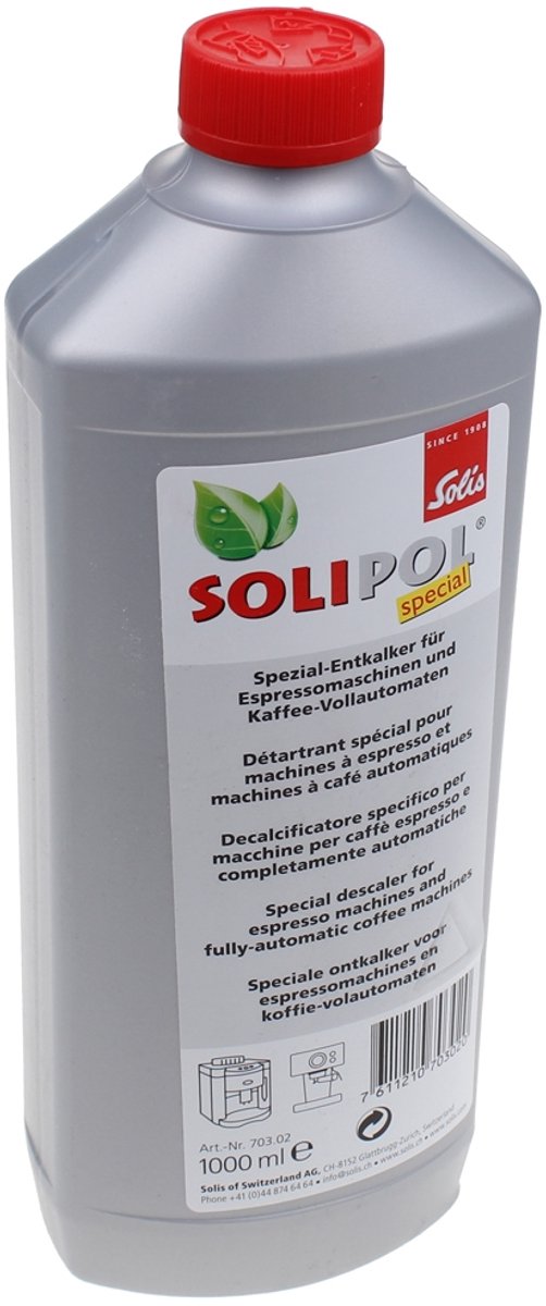 Solis Solipol Special Ontkalker 1 Liter - Vloeibare Ontkalker Koffiemachine - Effectief - Eenvoudig in Gebruik — afbeelding 7