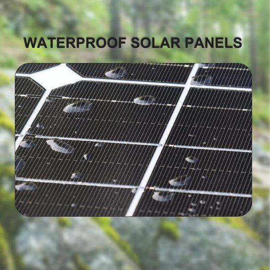 Zonnepaneel - Zonnepanelen - Monokristallijn - 150W - Waterdicht IP65 - Voor Balkon, Camper & Off-grid Systeem - Breed Inzetbaar — afbeelding 2