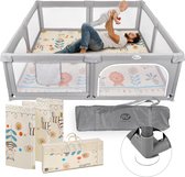 Kruipmat voor baby's, 150 x 180 cm, grote opvouwbare speelmat