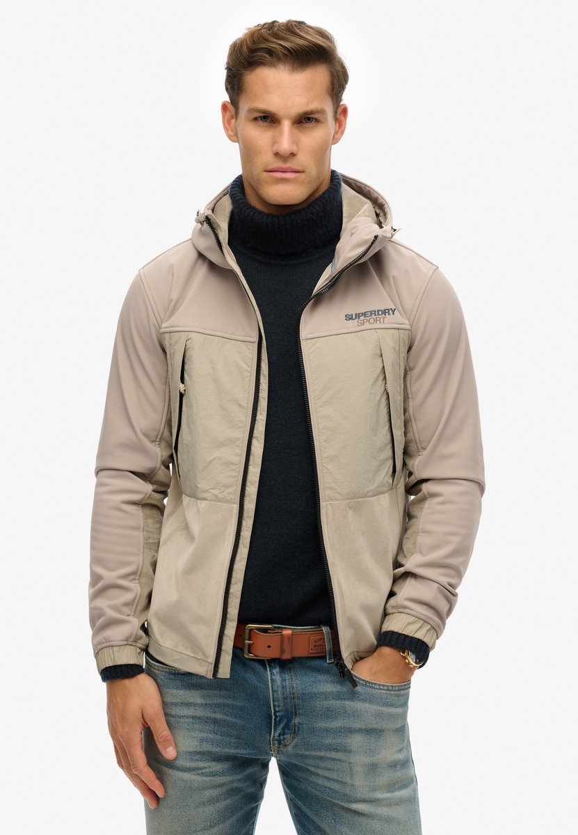 Superdry Hybrid Trekker jas met capuchon Heren Bruin