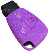 Housse de clé Mercedes - Violet / Housse de clé en silicone / Housse de protection pour clé de voiture