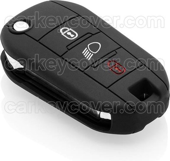 Couvre-clé Peugeot - Noir / Couvre-clé Silicone / Housse de protection clé  de voiture