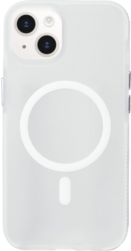 Coverzs smooth siliconen MagSafe case geschikt voor iPhone 13 (transparant) - shockbestendig, MagSafe, premium bescherming, duurzaam