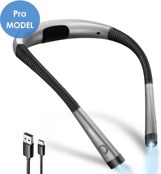 Neklicht Oplaadbare USB-boeklamp Om Te Lezen USB-halslicht 3 Helderheidsniveaus 360° Flexibele LED-nekleeslamp voor Hardlopen Repareren (Wit Neklicht Oplaadbare USB-boeklamp Om Te Lezen USB-halslicht 3 Helderheidsniveaus 360° Flexibele LED-nekleeslamp voor Hardlopen Repareren (Wit