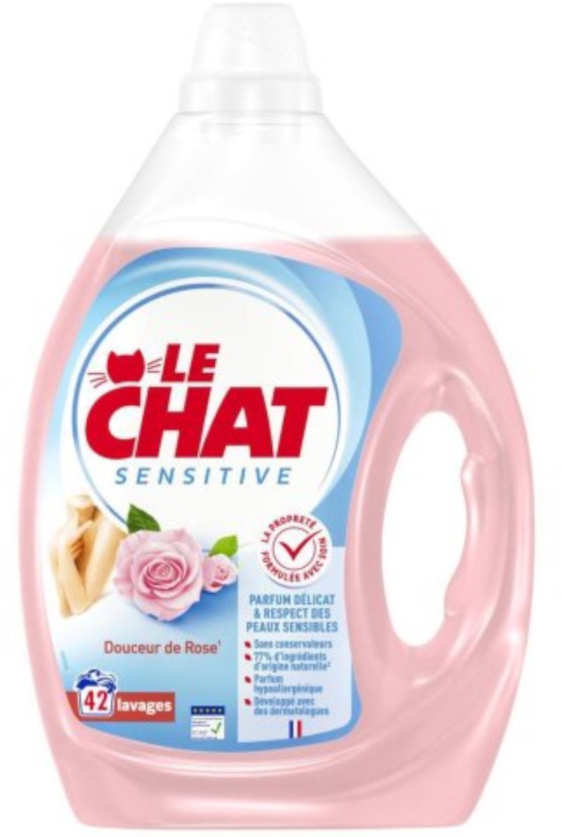 Le Chat Sensitive Zachtheid van Rozen 1,89L 42SC Wasmiddel