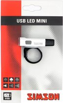 Simson USB Led Mini - Fietslamp - Batterij/USB - LED - Wit
