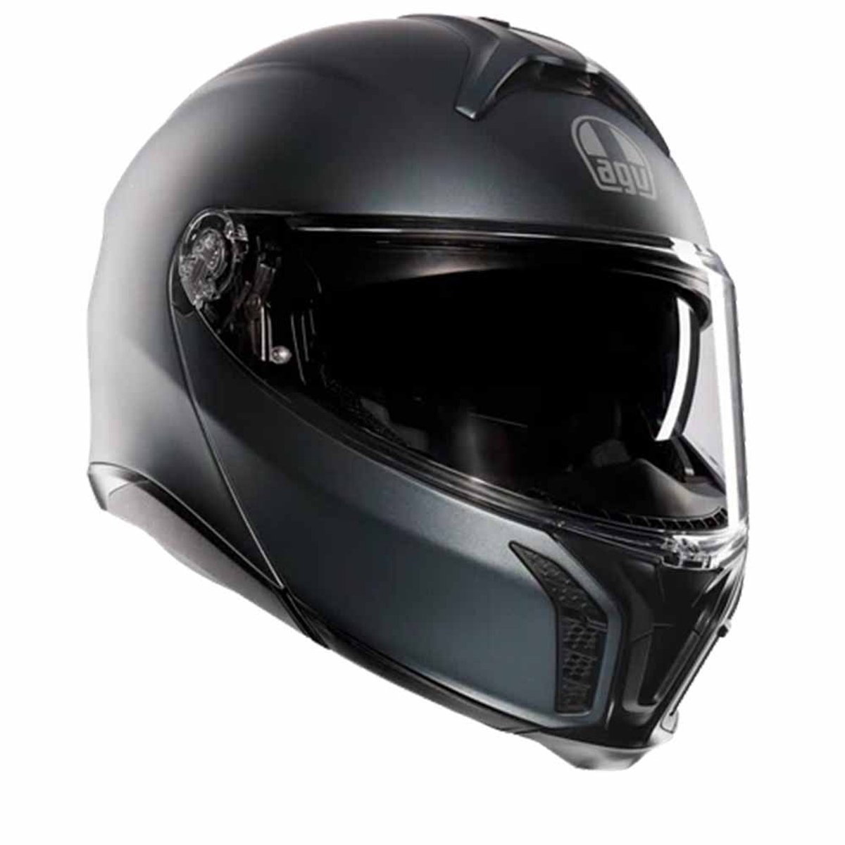 AGV Tourmodular E2206 Solid Mplk Matt Ardesia Grijs Systeemhelm - Maat S - Helm