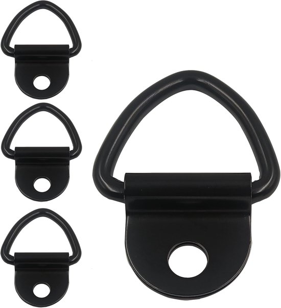 8 stuks sjorogen voor aanhangers, D-ring, sjorogen, roestvrij staal