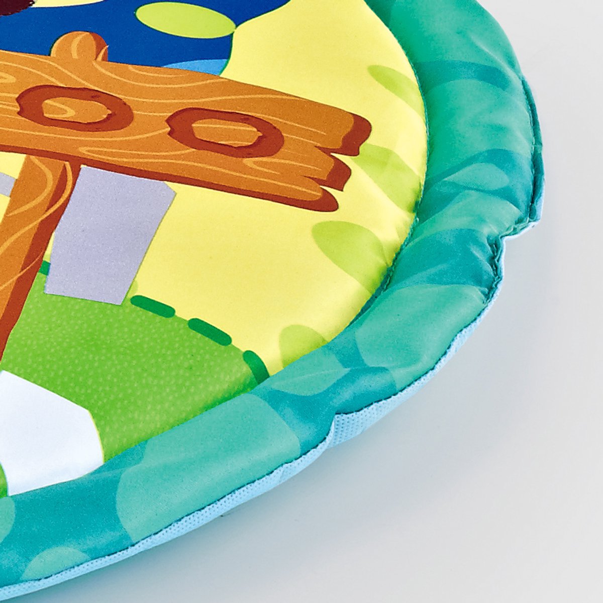 FUEGOBIRD - Baby Play Mat - Colorful Zoo - Deluxe Gym - Color Interaction and Grasping toys - Beautiful sound - Developmental play for babies from 2 months+ - Round — afbeelding 6