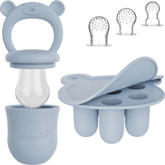 Baby Fruitspeen + 3 spenen & IJsblokjesvorm – Broemba®
