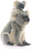 Hansa pluche koala knuffel met baby 60 cm