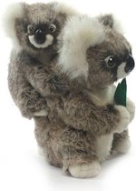 Hansa pluche koala knuffel met baby 28 cm