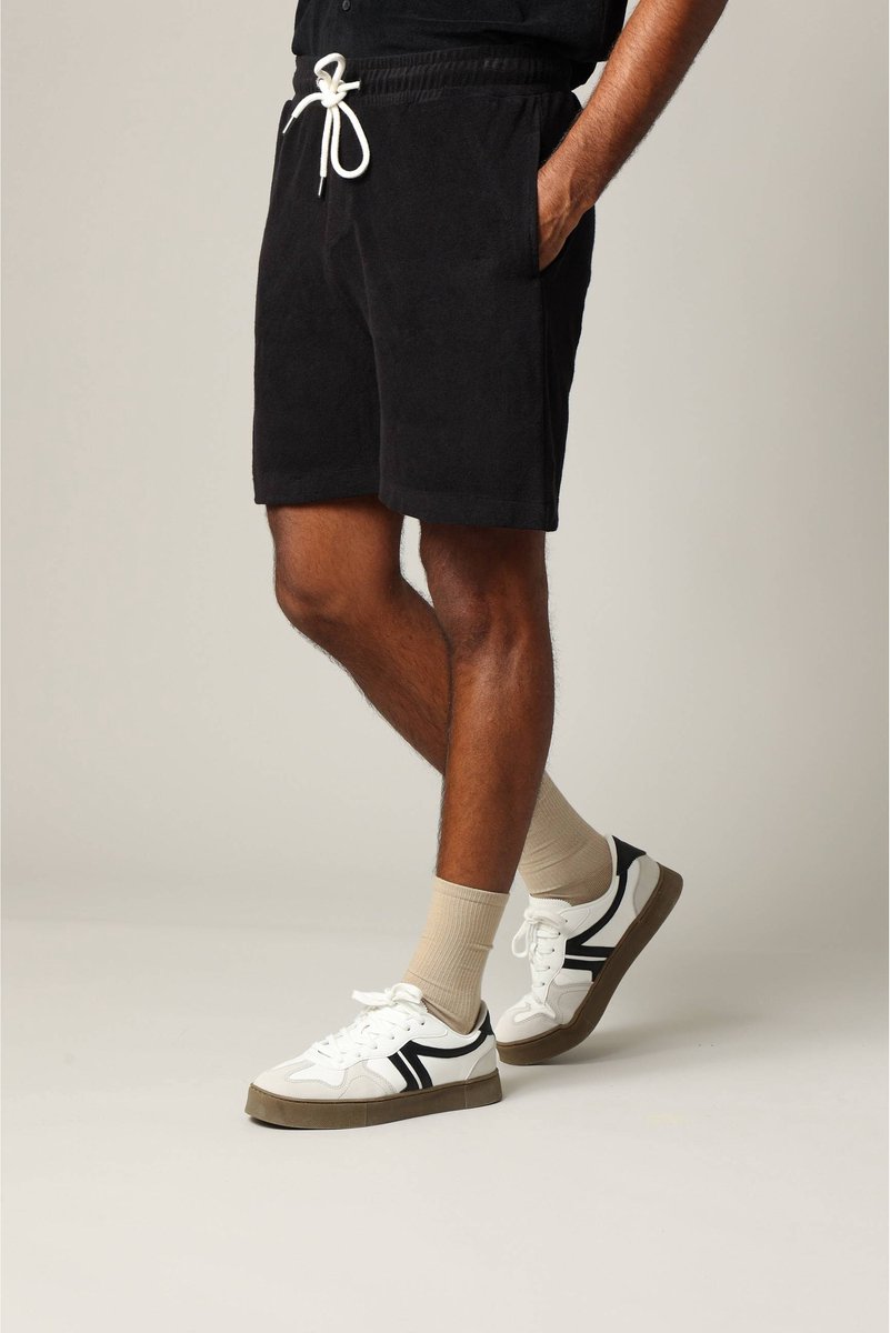 DEELUXE Short van badstof met elastische taille en trekkoord L