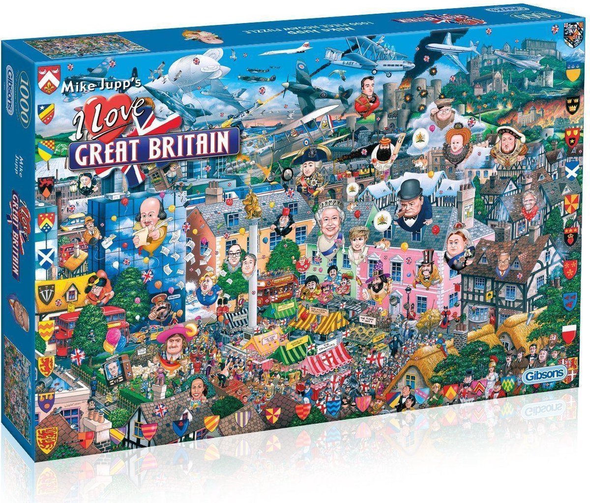 I Love Great Britain Puzzel (1000 stukjes)