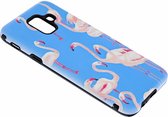 Samsung Galaxy A6 Flamingo & Blauw Design 3D Dual Layer Back Cover