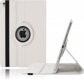 Ntech nieuwe iPad 9.7 (2018-2017) Hoes Case Cover 360° draaibaar Multi stand   wit
