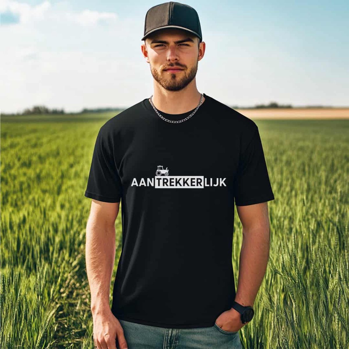 AGRIFANS® Aantrekkerlijk - Heren T-shirt - S