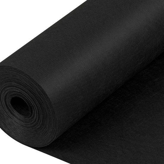 Agrotextile, Garden Fleece / Weed Fleece Zwart 1,6 m 100 g/m² avec protection UV Qualité UE / 15 m de long, 1,1 m de large