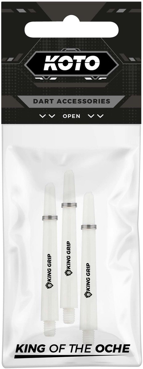 KOTO King Grip White - Dart Shafts Short