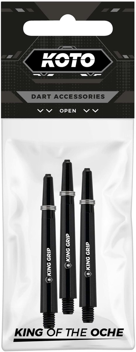 KOTO King Grip Black - Dart Shafts Medium
