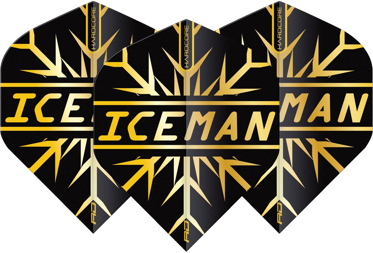Red Dragon Gerwyn Price Hardcore Premium Gold Snowflake - Dart Flights