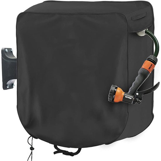 Devidoir Mural Housse De Protection Pour Du00e9vidoir De Jardin - Oxford 210D - Ru00e9tractable - Enrouleur De Tuyau Avec Cordon De Serrage - Housse Anti-UV - U00c9tanche U00e0 La Poussiu00e8re - 66