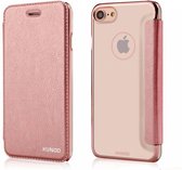 Xundd iPhone 8 / iPhone 7 ( 4.7 inch ) Roze Goud Slim Crystal Folio Flip Hoesje / Book Case