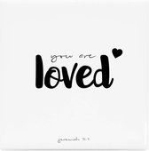 Christelijke Tegel - Jeremiah 31:3 (You are Loved) - DagelijkseBroodkruimels