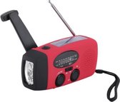 BN Projects® Solario Rise portable radio met zaklamp rood