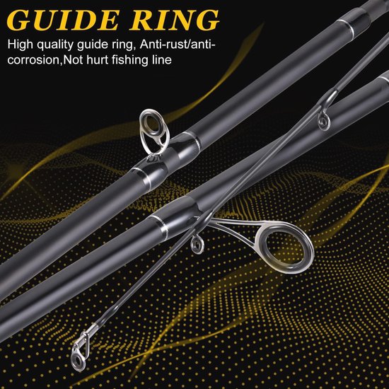 Inshore Zoutwater Hengels met AAA Kurk Handvatten en IM7 Toray Carbon Blanks - 7' — afbeelding 5