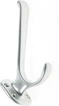 Hermeta Hoed- en jashaak enkel, alu/naturel 0026-01 (Prijs per 5 stuks)