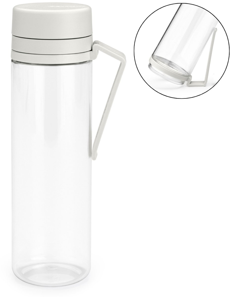 Brabantia Make & Take Drinkfles met Fruitfilter - 05 l - Light Grey