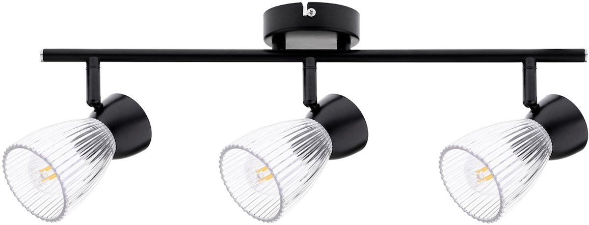 Milagro Best Serie - Reflektor - E14 - Zwart - 3 Lichtbronnen