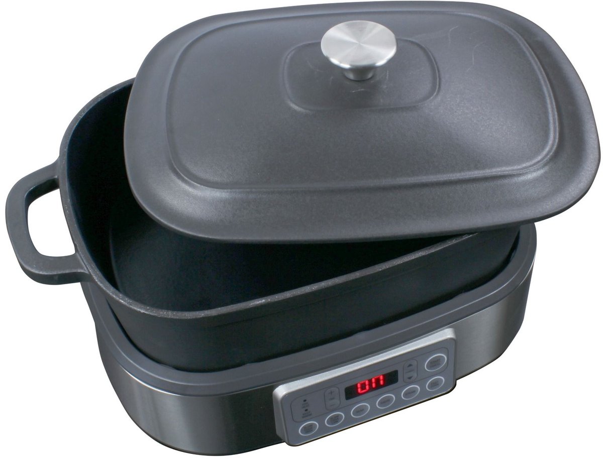 Afbeelding 2 van Wartmann Multicooker WM-2401 MC, Gietijzer, 5.5 liter, Zwart