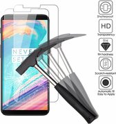 2 stuks - OnePlus 5T glazen Screenprotector / Tempered Glass  (0.3mm)