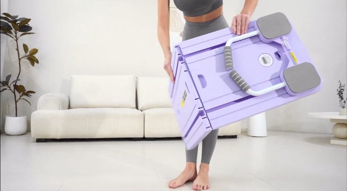 Pilates Reformer, Opvouwbaar Ontwerp, 105x40x3cm, Multifunctioneel