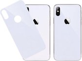 Wit Tempered Glass Back Cover Screenprotector iPhone X / Xs
