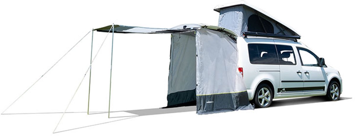 Brunner Pilote Caddy 4 - Achterklep Tent Volkswagen Caddy 2015-2021 - Tailgate Tent - 135 x 135 x 200 - Oxford Polyester
