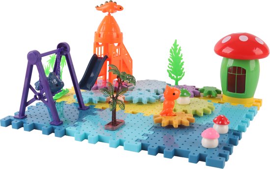 360 Toys® - 4 in 1 Dinosaurus Bouwblok - Inclusief Dino figuren en Accessoires - STEM Speelgoed - Educatief Speelgoed