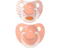 Suavinex Dreams Flat Duo Pink 6-18m 2 stuks Silicone Fopspenen SXSDA2083317
