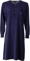 Medaillon Dames Nachthemd Blauw Maten: XXL