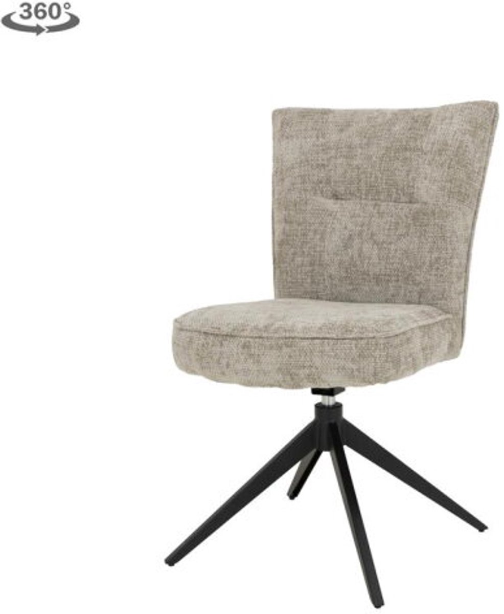 Tower Living Stoel Bardi Stof Haga 30 Beige (draaibaar)