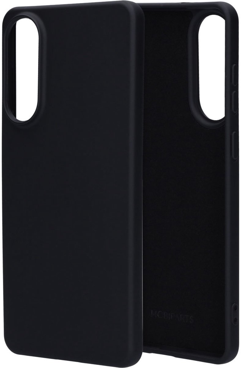 Mobiparts hoesje geschikt voor de Samsung Galaxy S25 Edge - Siliconen - Zwart