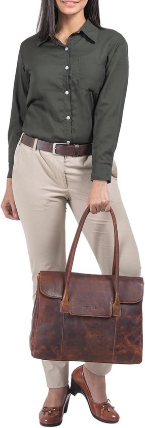 STILORD Carrie Shopper Tas Leer Dames Grote Schoudertas Vintage STILORD Carrie Shopper Tas Leer Dames Grote Schoudertas Vintage
