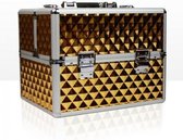 Aluminium koffer   met opbergvakken Beautycase - nagelstyliste koffer