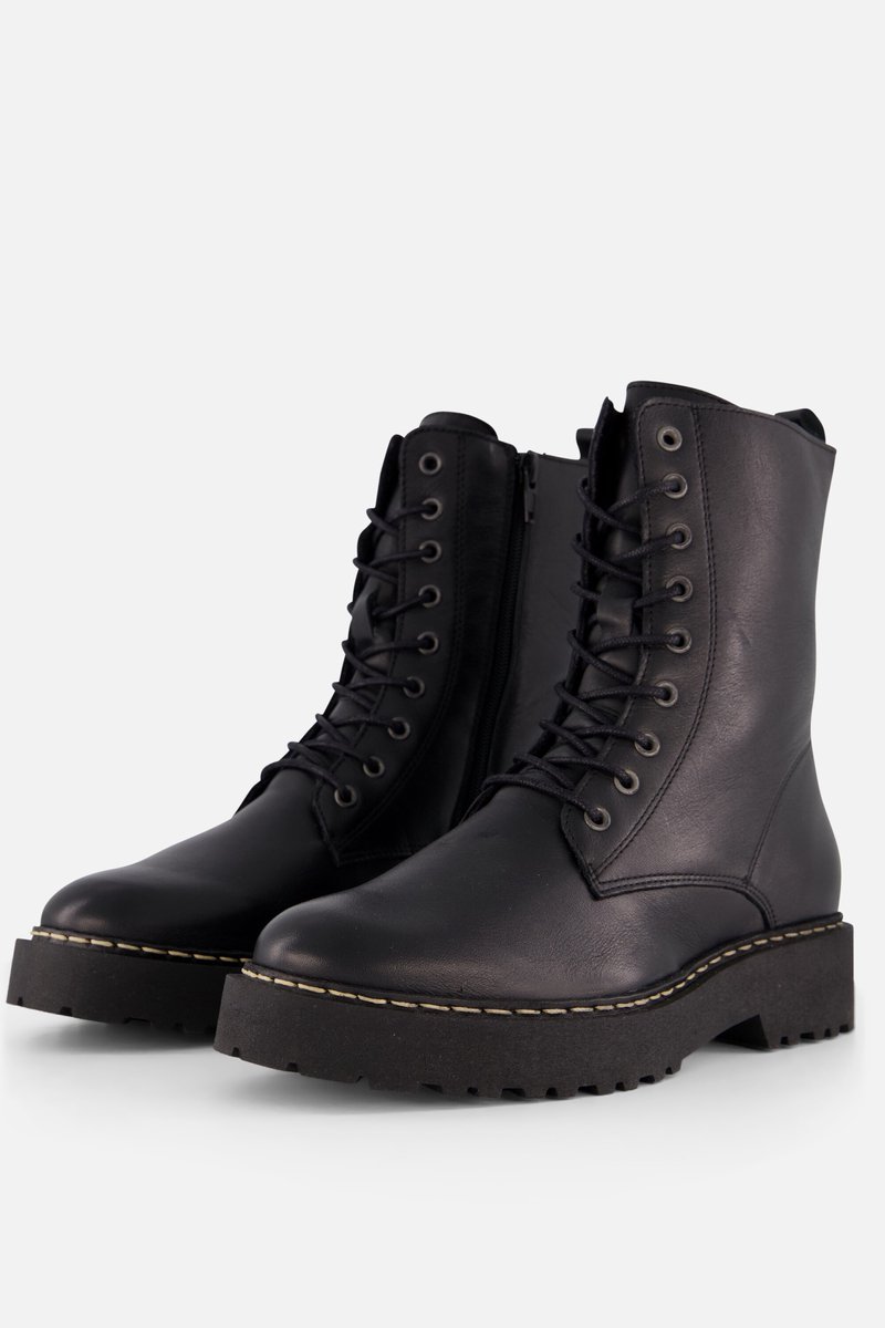 Cellini Veterboots zwart Leer - Maat 43