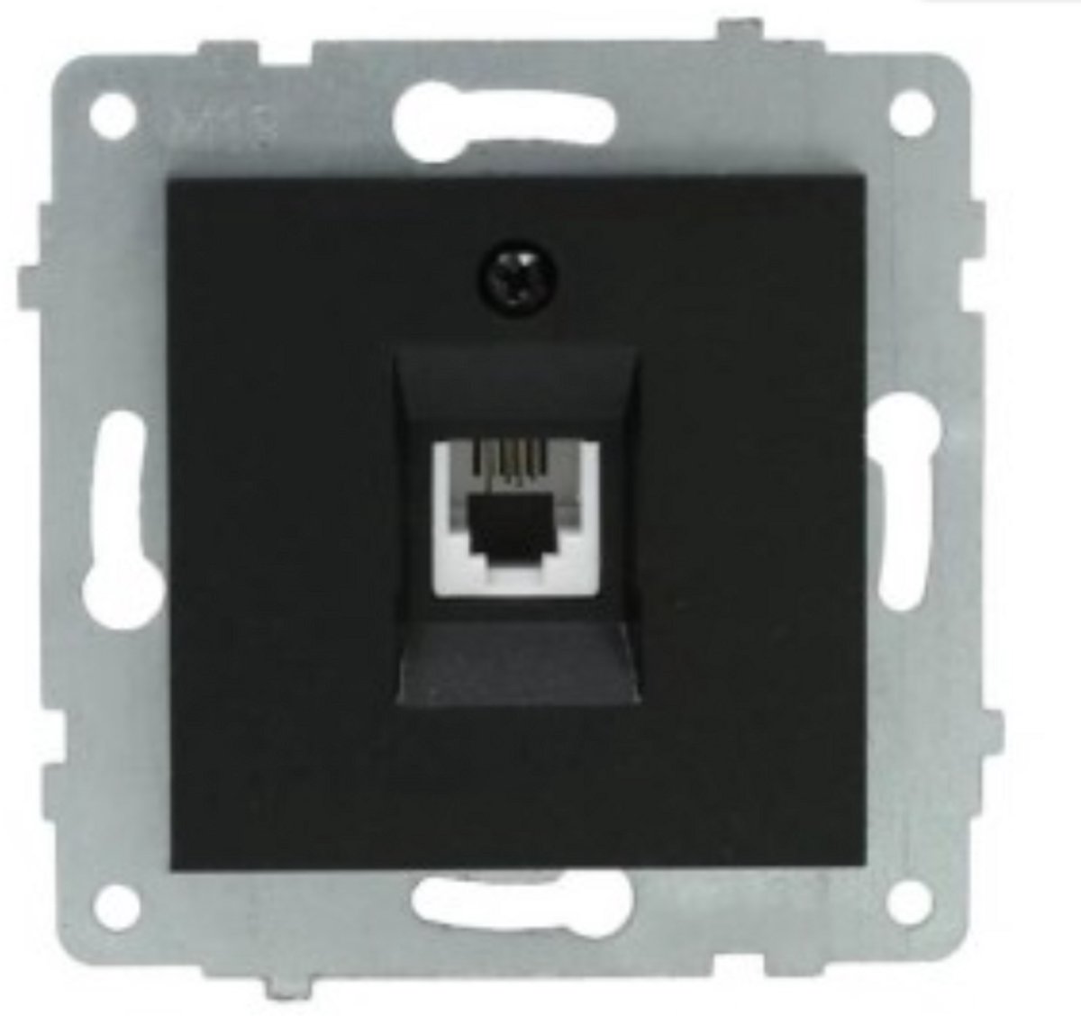 UTP punt - RJ45 wandcontactdoos - cat. 6 - ZWART - OVIVO
