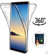 Ntech Hoesje Geschikt Voor Samsung Galaxy S10 Dual TPU Case hoesje 360° Cover 2 in 1 Case ( Voor en Achter) Transparant