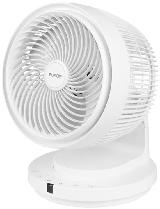 Eurom Vento 3D Silent Comfort Ventilator wit 26,5 cm 3D oscillatie 8 snelheden afstandsbediening stil